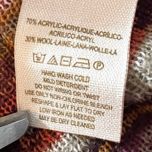 FREE PEOPLE Fair Isle Wool Blend Knit Sweater Dress Brown Sleeveless Size Large - Picture 14 of 15